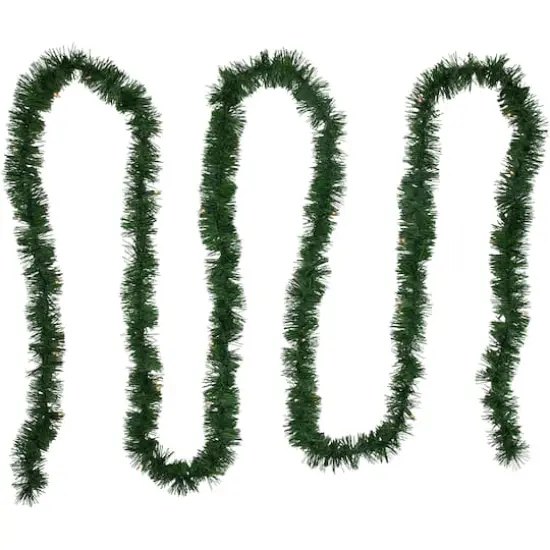 18ft. Pre-Lit Christmas Artificial Two Toned Pine Garland {5}