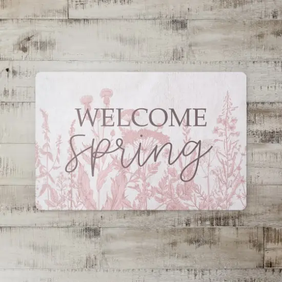 Welcome Spring Floor Mat {3}
