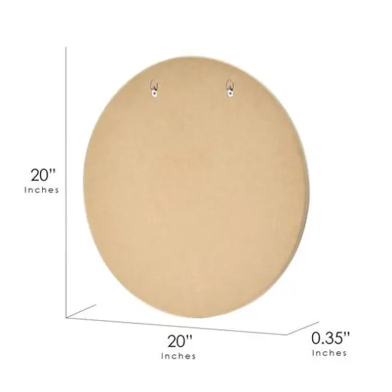 American Art Decor Classic Car Garage Round MDF Wall Plaque - 20" x 20" x 0.35" {7}