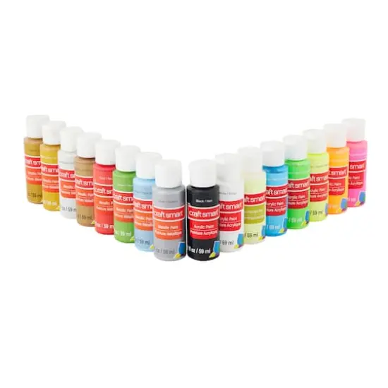 Metallic & Neon Acrylic Paint Set by Craft Smart&reg; {1}