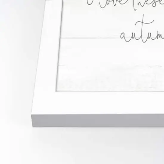 Autumn Days Fall Print in Walnut Frame {3}