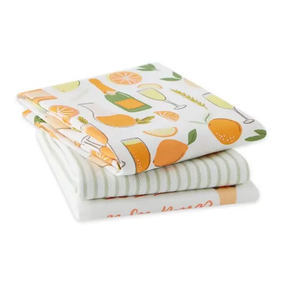 Mimosa Juice Cleanse Dishtowel (Set of 3) {3}