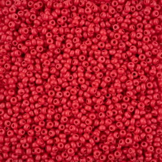 John Bead Terra Intensive 8/0 Czech Glass Seed Beads, 500g Red Matte {1}