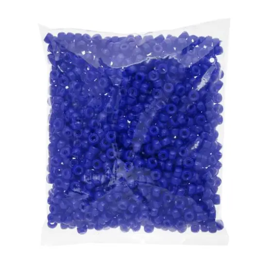 John Bead 6mm Opaque Plastic Mini Pony Beads, 1,000ct. Royal Blue {6}