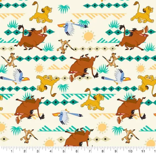 Disney&reg; Lion King Simba Geometric Print Cotton Fabric {3}