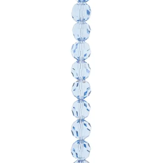 Preciosa Glass Crystal Round Beads, 8mm by Bead Landing&trade; Light Sapphire {1}