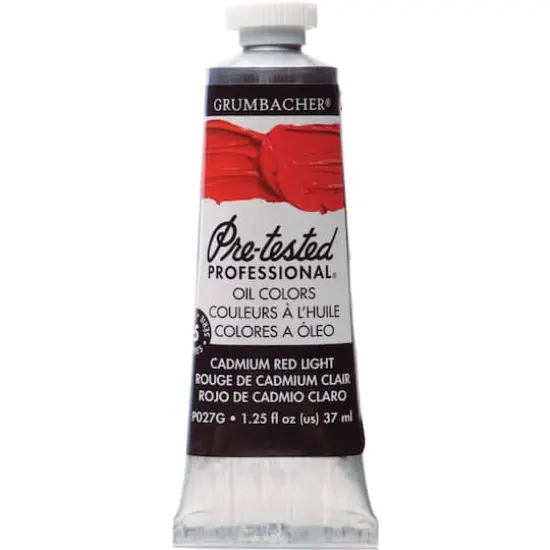 Grumbacher&reg; Pre-Tested Professional&reg; Oil Color Paint, 37mL Cadmium Red Light {1}