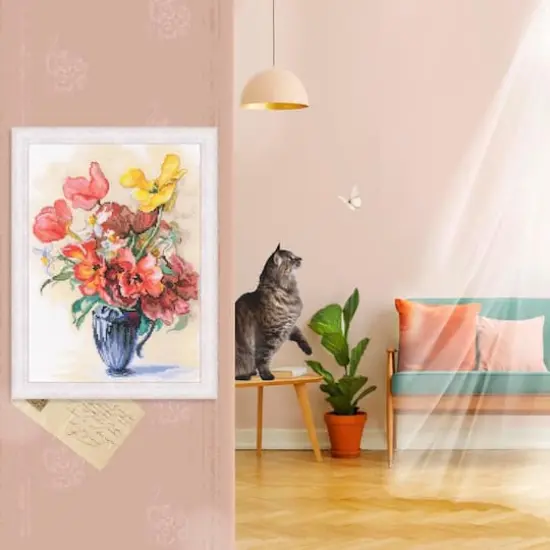 RTO Tulips And Daffodils Counted Cross Stitch Kit {5}