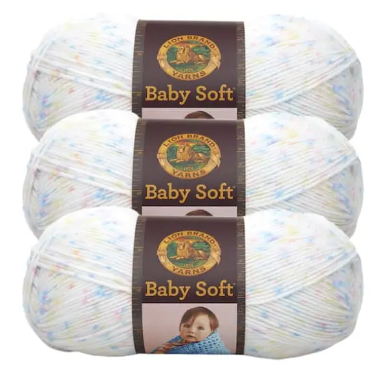 3 Pack Lion Brand&reg; Baby Soft&reg; Variegates Yarn Twinkle {1}