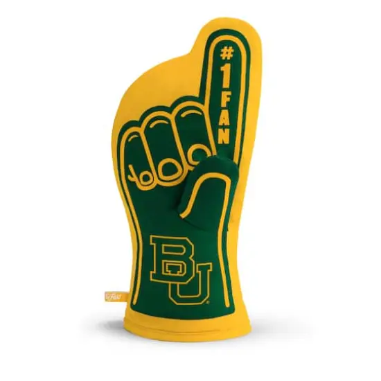 Quilted No.1 Oven Mitt Baylor Bears {1}