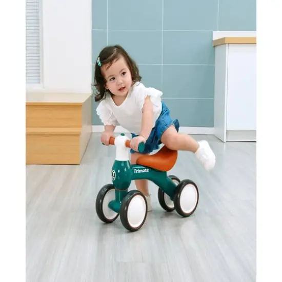 Trimate Green 4 Wheel Baby Walker Balance Bike {5}