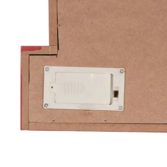 Glitzhome&reg; 12" LED Wooden Block Holiday Word Sign {6}