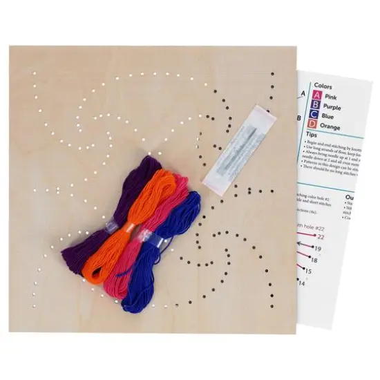 Leisure Arts&reg; Intermediate Royal Jester Wood Stitched String Art Panel Kit {4}