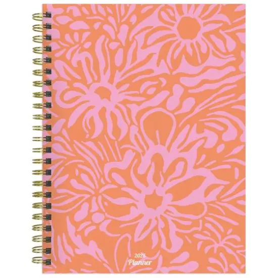 TF Publishing 2025 Medium Happy Hibiscus Weekly Monthly Spiral Planner {1}