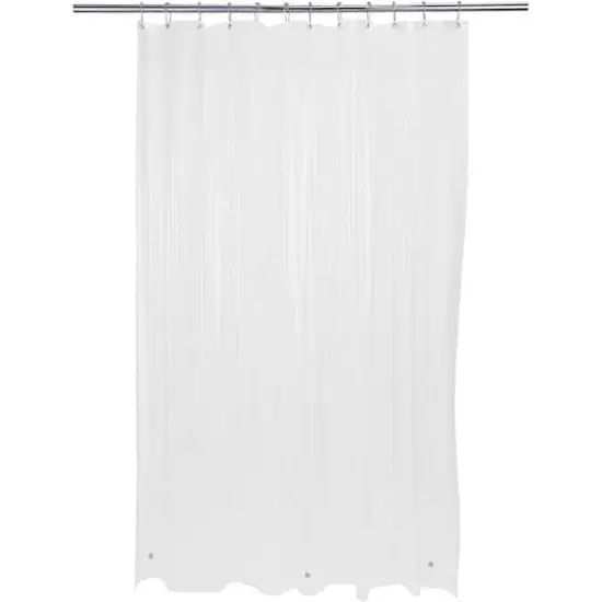 Bath Bliss PEVA Shower Curtain Liner Frost {1}