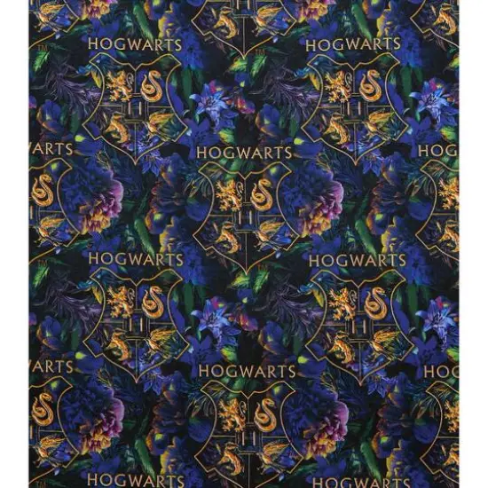 Harry Potter Floral Hogwarts Precut Cotton Fabric {4}