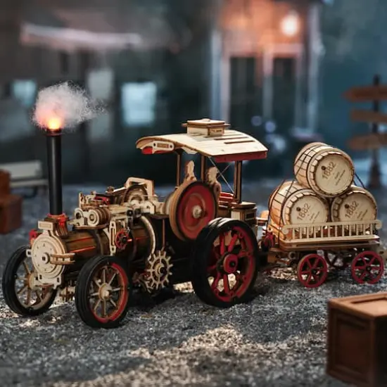 ROKR&reg; Mechanical Models Steam Engine 3D Puzzle Kit {4}
