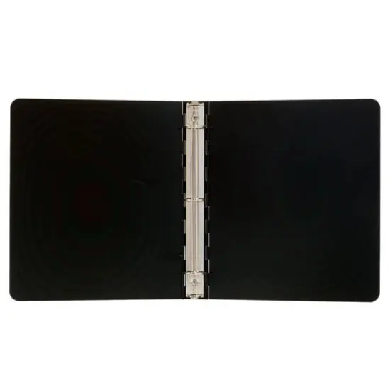 JAM Paper 1" Aluminum 3-Ring Binder Black {5}
