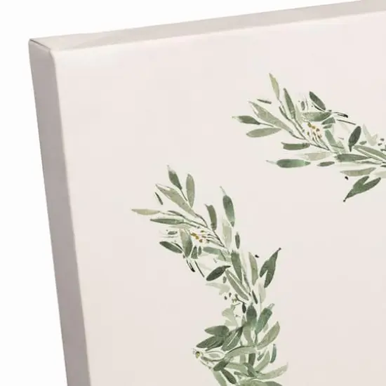 Garlan Border Christmas Tree Canvas Wall Art {4}