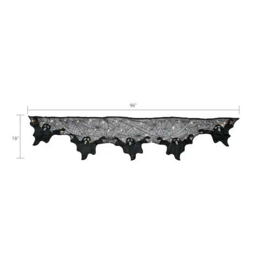 96" Black Ghost LED Lighted Mantel Scarf by Ashland&reg; {4}