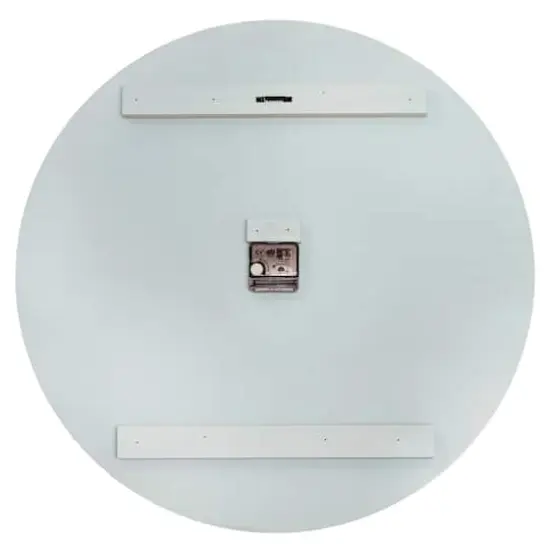 Elegant Designs 23" Wood Plank Coastal Wall Clock Light Aqua Wash {8}