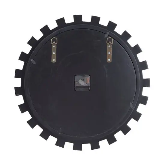 Silver MDF Glam Wall Clock, 20" x 3" x 20" {5}