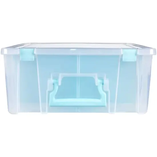 ArtBin&reg; Aqua Super Satchel&trade; Double Deep Storage Bin with Dividers {5}