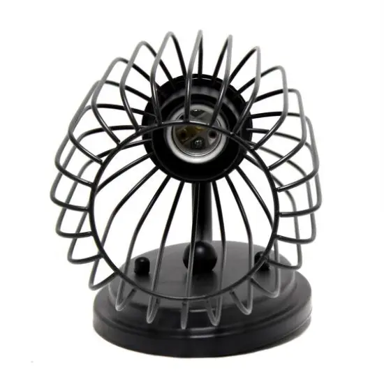 Lalia Home Ironhouse 10.5" Black Cage Wall Sconce {6}