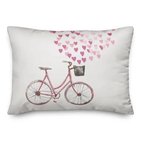 Valentine's Day Bike Throw Pillow {1}