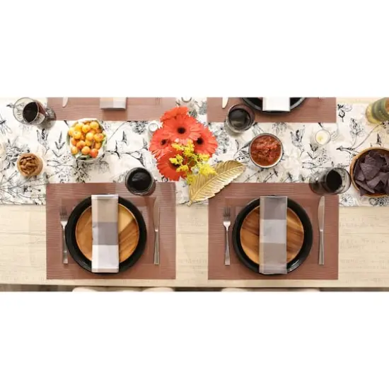 DII&reg; Vinyl Doubleframe Placemats, 6ct. Cinnamon {7}