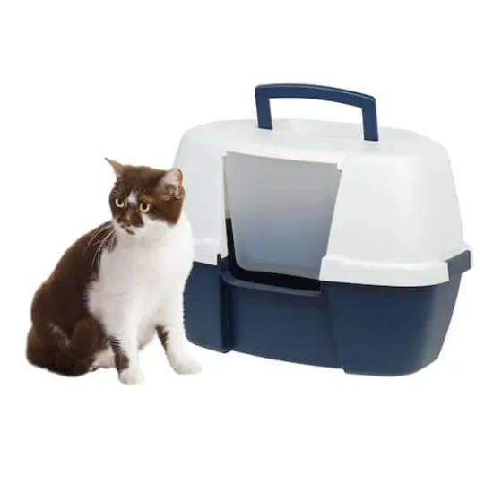 IRIS&reg; 17.8qt. Cat Litter Box with Hooded Lid {3}