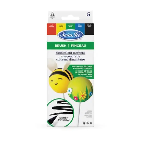 Satin Ice&reg; Brush Tip Food Color Markers Set {1}