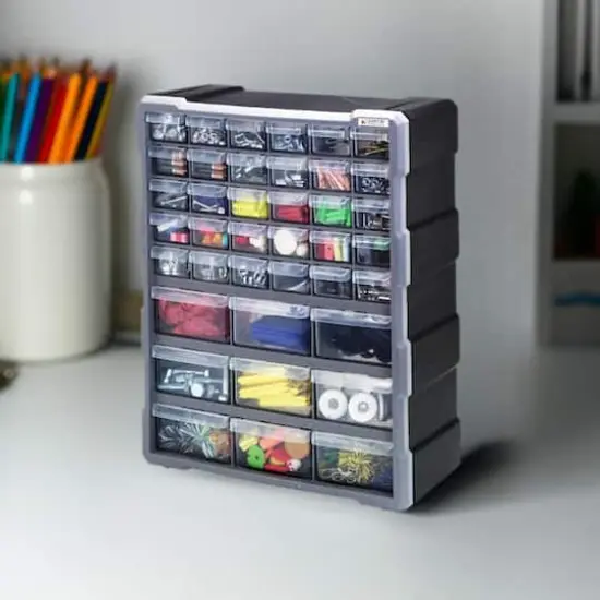 Quantum Storage Systems&reg; Black & Gray 39-Drawer Cabinet {1}