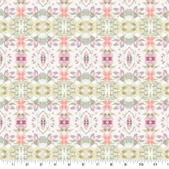 Suzanne Nicoll Mirrored Geometric Cotton Fabric {1}