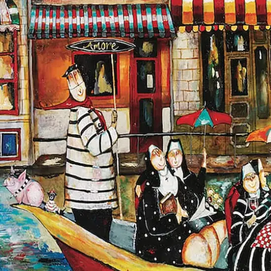 Hart Puzzles Bad Habits in Venice 1000 Piece Puzzle {6}