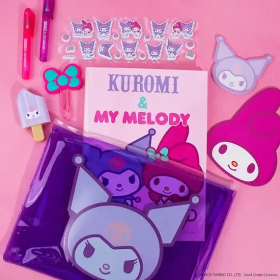 Hello Kitty&reg; Kuromi&trade; Stationery Pouch Set {6}