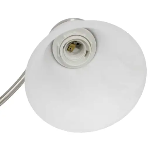 Lalia Home Essentix Alabaster 3 Light Glass Vanity Brushed Nickel {6}