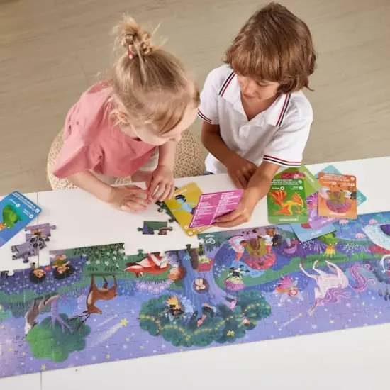 Hape Giant Magic Forest Glow-In-The-Dark Puzzle {5}