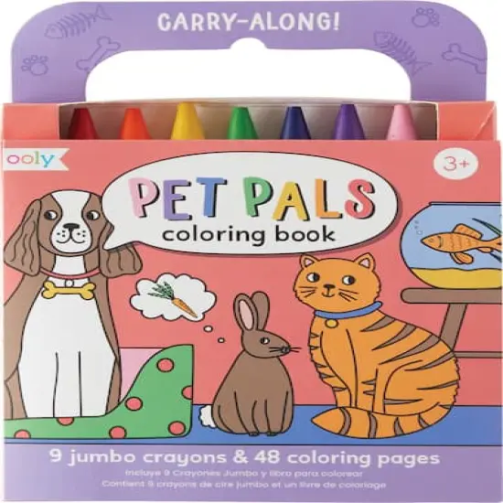 OOLY Pet Pals Carry Along Crayon & Coloring Book Kit, 10ct. {1}
