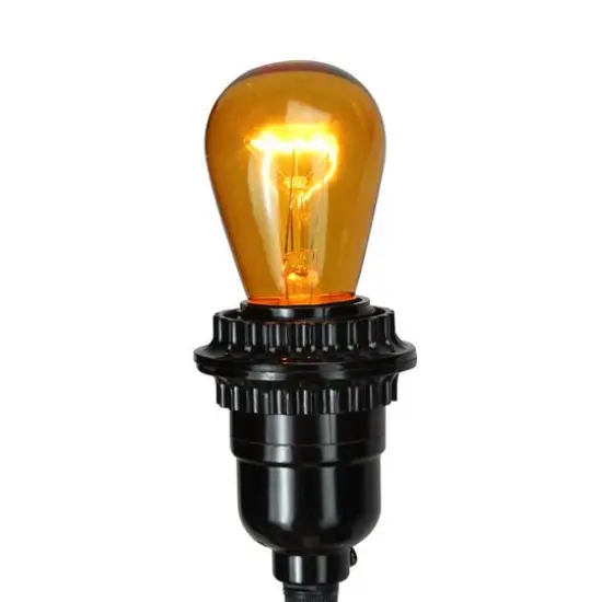 Transparent Incandescent S14 Replacement Christmas Bulbs, 25ct. Amber {5}