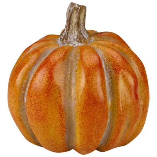 3" Orange & Green Boxed Pumpkin D&eacute;cor Set {7}