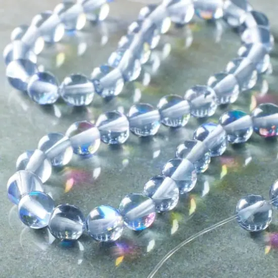 Gray Synthetic Opal Glass Round Beads, 6mm by Bead Landing™ {3}
