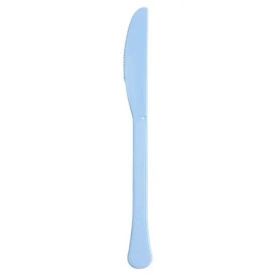 JAM Paper Premium Utensils Plastic Knives Party Pack, 48ct. Baby Blue {1}