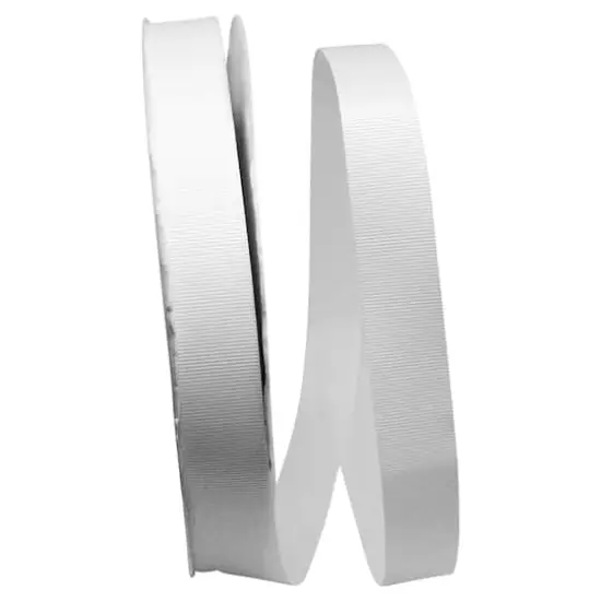 Reliant 7/8" x 100yd. Grosgrain Allure Ribbon White {1}