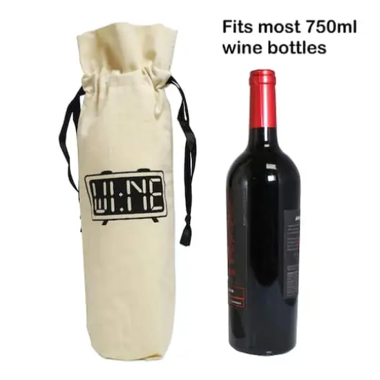 Personality Case&trade; Wine Time Canvas Wine Bag {6}