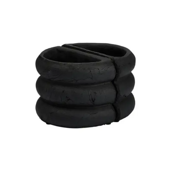 Hello Honey&reg; Terracotta Half Circle Vase Bookends, 2ct. Black {1}