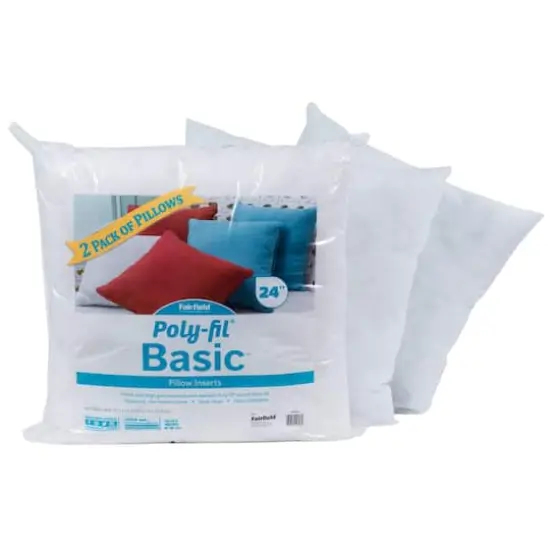 Poly-Fil&reg; Basic&trade; 2ct. Pillow Inserts, 24" x 24" {3}