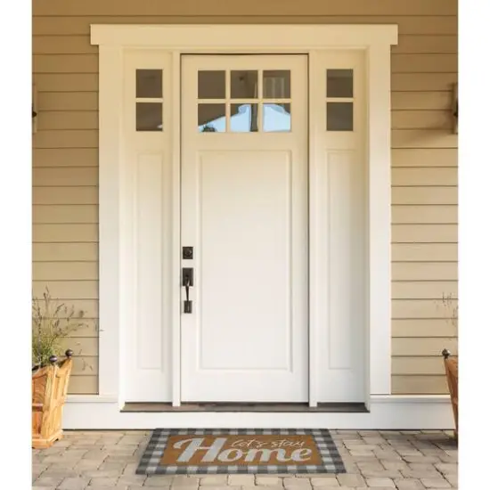 Let's Stay Home Doormat {4}