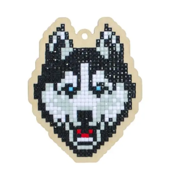 Wizardi Diamond Painting Ornament Kit Husky {1}