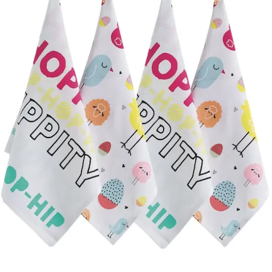 DII&reg; Hippity Hoppity Dishtowels, 4ct. {1}